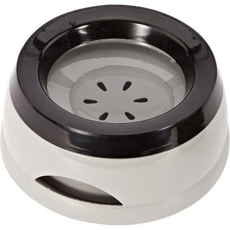 Floating pet bowl, anti-overflow, anti-choking, anti-spill, for dogs, cats, puppies (grey) (1/5)