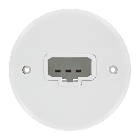 Couvercle d'applique DCL Ø80 mm – Fixation par vis à entraxe 60 mm – Pour boîtiers d'encastrement ronds 67 mm – BLM (1/2)
