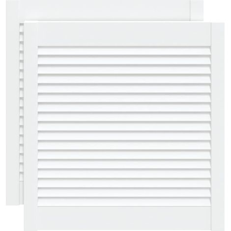 Maison Exclusive - Puerta de armario lamas 2 uds madera pino blan