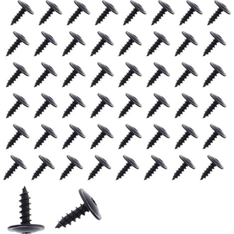 Vis De TôLe M5x16mm Torx TêTe Plate à Bride Carrosserie Voiture Acier Noir (1/5)