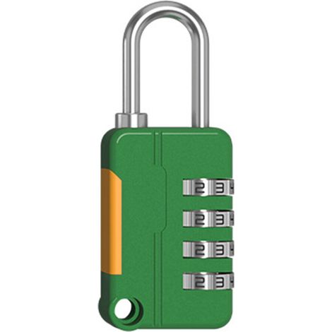 Candado de combinación de 4 dígitos, para equipaje pequeño - Verde