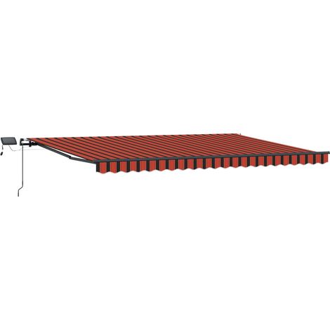 Maison Exclusive - Tenda Retrattile arancione e marrone 500 ×300 cm Tessuto