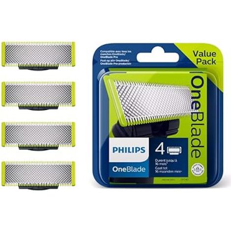 4x Blisterklingen Philips OneBlade QP240 QP2520 QP2620 (1/5)