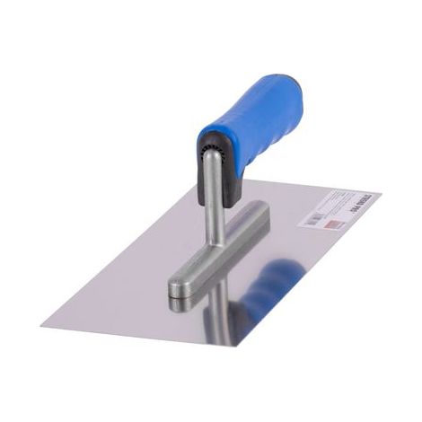 Glättkelle Strend Pro Premium, BLUE SoftTouch, 270x130 mm, gerade, Edelstahl