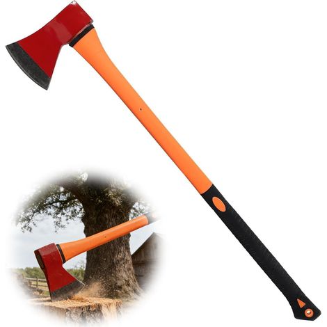 Universal 33.5" Split Axe with Fibreglass Handle for Splitting and Chopping 990g with Carbon Steel Blade for Garden and Forest (1/5)