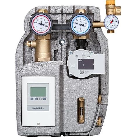 Réservoir solaire Easyflow 22mm 2 circuits,8-28l/min, séparateur d'air, Wilo Para ST25/6