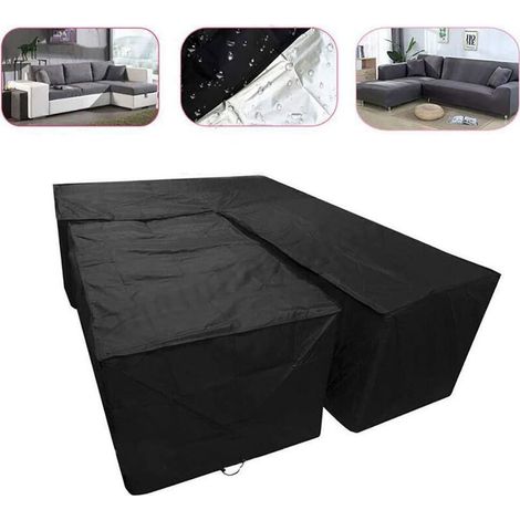 Housse Salon De Jardin, 420D Oxford Housse De Protection Chaise De Jardin avec Sac De Rangement, Imperméable Housses pour Mobilier De Jardin per Intérieur Jardin Meubles（210x270x90cm+155x95x68cm） (1/5)