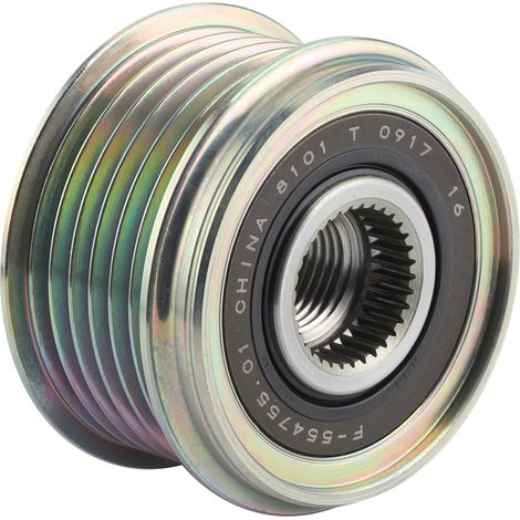 Poulie d'embrayage d'alternateur F-554755 de remplacement compatible avec Altima/Sentra/Rogue L4 2,5 L 2500 cm3 (1/5)