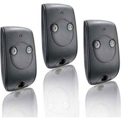 Télécommande 2 canaux 433,42 MHz – Compatible Somfy RTS – Pour portails, portes garage – 2 moteurs (1/4)