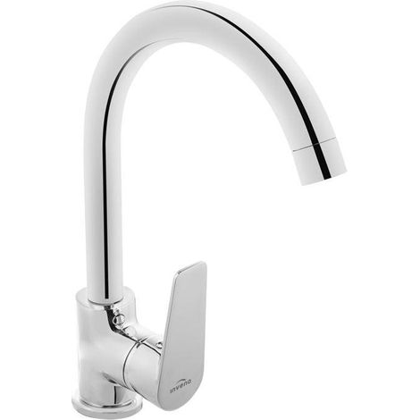 Invena Dokos Küchenarmatur Silber modernes Design