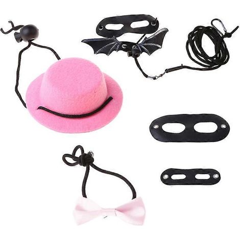 Laisse de traction en cuir souple pour lézard, harnais et laisse pour dragon barbu, nœud papillon chapeau costume Halloween pour reptile, accessoires de dressage et promenade.