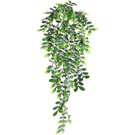 Plante artificielle verte, feuille d'eucalyptus, suspension murale, guirlande florale, décoration intérieure, guirlande de mariage, guirlande de blessurerotin papillon (1/5)