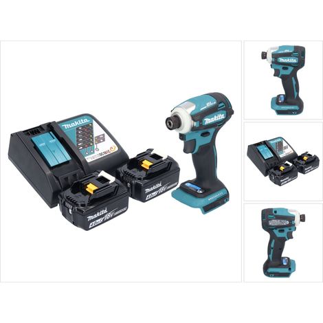 Avvitatore a impulsi a batteria Makita DTD 172 RM 18 V 180 Nm 1/4" brushless + 2x batteria ricaricabile 4,0 Ah + caricabatterie (1/5)