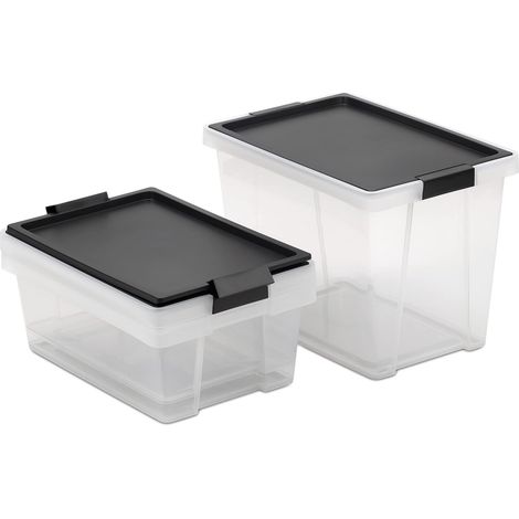 Scatole per conservazione Tatay 3 pezzi 2x7L 1x15L impilabili (1/3)