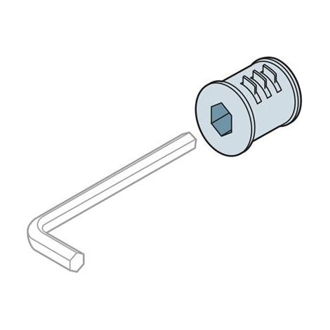 Barillet poignée 6 Pans 8mm (x1) 1STQ008121A0000 ABB PIEH0008 (1/2)