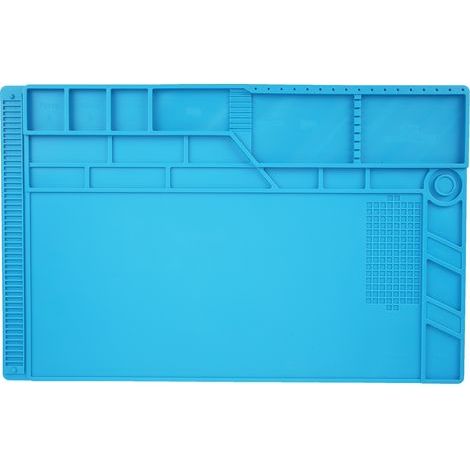 Tapis de travail isolant magnétique en silicone - Tapis de soudure résistant à la chaleur, dimensions 350x550mm, anti-statique et antidérapant (1/5)