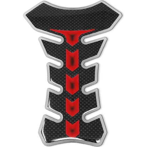 Protezione Serbatoio Adesiva 3D Colors - Colore: GRIGIO ROSSO CARBON