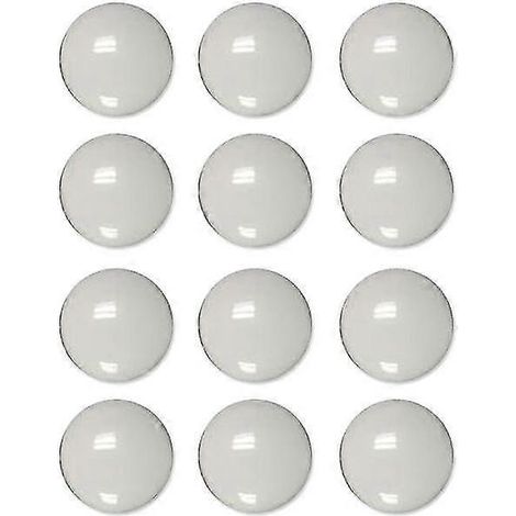 Lot de 12 cache-vis de verrouillage de portière pour Kia Rio K2 K3 5 Sportage Ceed Sorento Cerato Soul Hyundai Tucson - Protection de verrouillage de portière - Blanc (1/5)