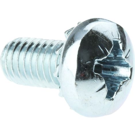 Vis indesserable à tête Cylindrique, M6 x 12mm, en Acier ( Prix pour Sachet de 100 )