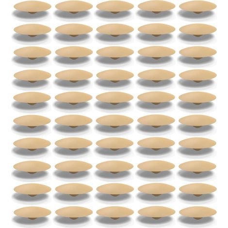 Cyclingcolors – Cache trou bouchon plastique 50x – Ø intérieur 4,20mm – Ø extérieur 17mm – Pour meubles et cloisons – Couleur beige