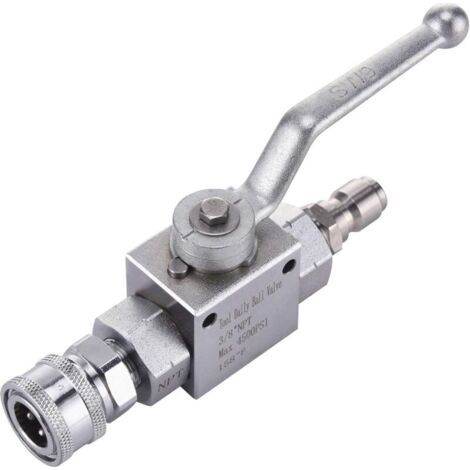 Kit de válvula de bola para hidrolavadora de alta presión Tool Daily, conexión rápida de 3/8" para manguera de hidrolavadora de alta presión, 4500 PSIdyk-