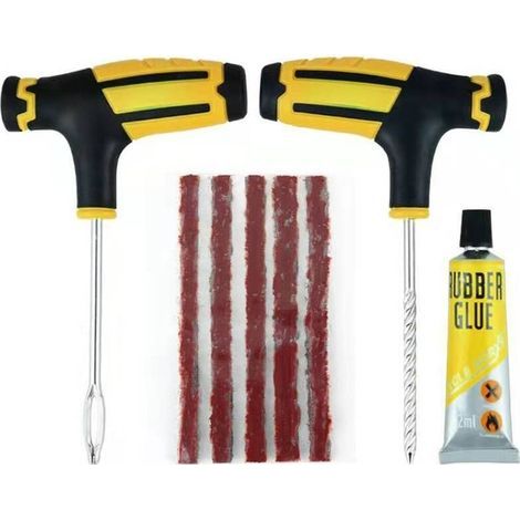 Kit Réparation Pneu. Kits de réparation de pneus. Kit Réparation Pneu Voiture. Kit Réparation Pneu Tubeless. pour Voitures. Motos. camions. VTT. tracteurs. Camping-Cars. SUV. Jeep (1/4)