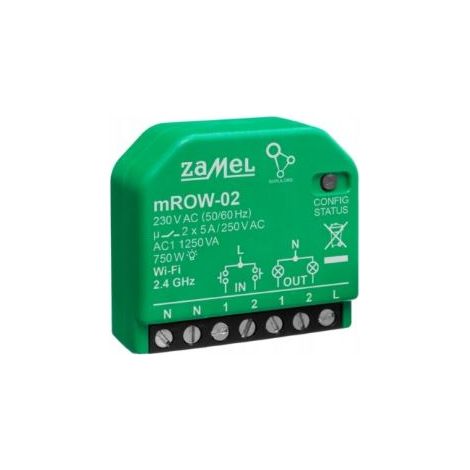 Einbau-WLAN-Empfänger 2-Kanal bidirektional Miniatur mROW-02 Zamel SPL10000037 (1/5)