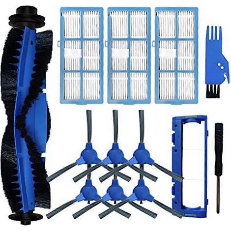 Accessoires de rechange pour aspirateur robot Laresar Grande 1 : kit de pièces détachées, brosse principale, brosse latérale et filtre HEPA (1/5)