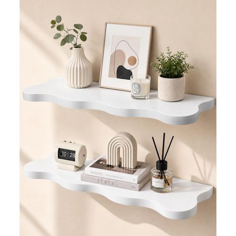 Étagères flottantes Blanches Lot de 2 60 cm (1/5)