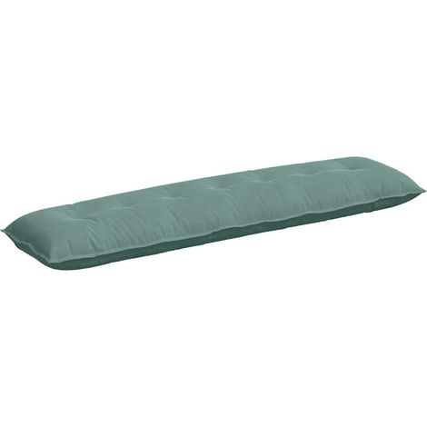 Coussin de Dos Vert Mer 200 x 50 cm Tissu en velours côtelé (1/5)