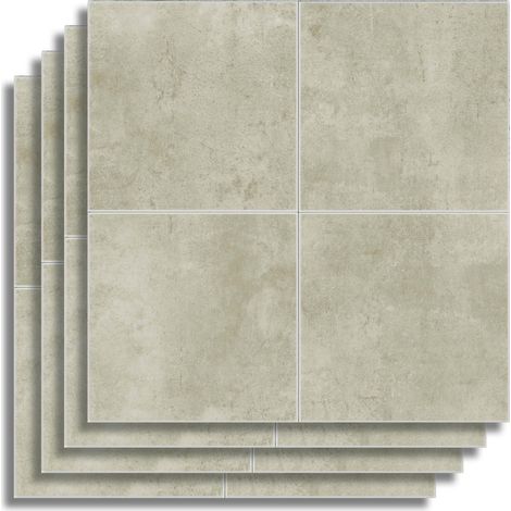 Crédence Adhésive Cuisine, Salle de Bain, Sauge Clair, 4 Pièces, 25 x 25 cm, Crédence Épaisse, 3D, Carrelage Adhésif Mural, Lavable, Imperméable (1/5)