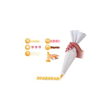 Sac a Poche in Tessuto con 6 Beccucci Delicia 35 cm Tescoma 2 Pezzi