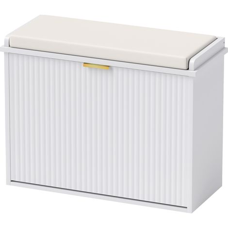 Elegant Six Shoe Bench,  Top Seat - White (1/5)