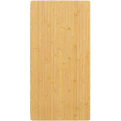 Cache Clavier en Bambou 40x80x1,5 cm - Planche de Bureau avec Espace de Rangement, Support Ergonomique pour Écran d'Ordinateur Portable (1/4)
