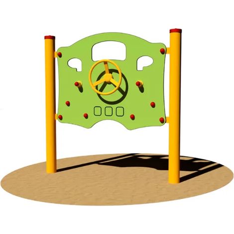 Pannello Giochipark Supercar 301 acciaio Ø89mm HPL gioco inclusivo 3-8 anni (1/2)