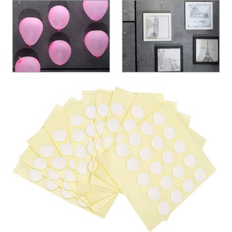 200 runde, transparente Nagelklebestreifen, doppelseitig stark klebend, 10 mm (1/5)