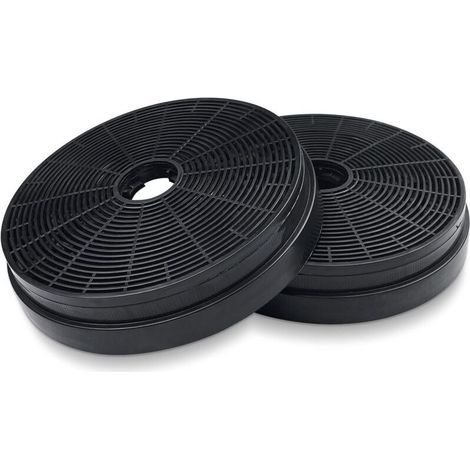 2er-Pack Aktivkohlefilter für Dunstabzugshauben Ø175 mm – Dicke 35 mm – Kompatibel mit Respekta MIZ0031, Klarstein und PKM CO4