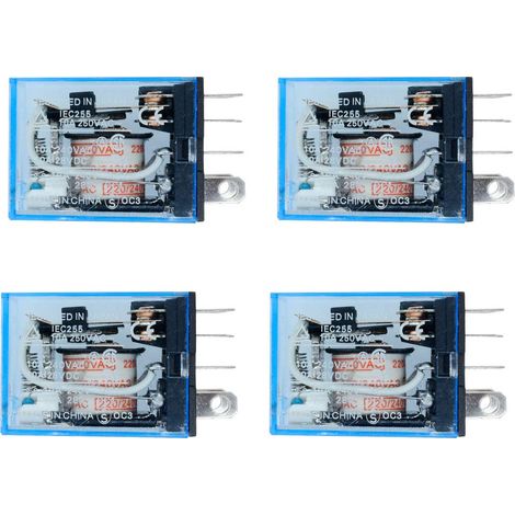 4pcs LY2NJ AC 220V Coil 10A 240V Power Relay DPDT LED Lamp (1/5)