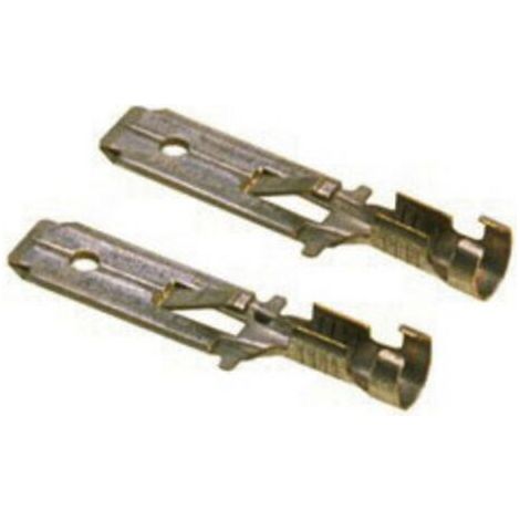 LAPP 63501022 Flachstecker Steckbreite: 6.3 mm Steckdicke: 0.8 mm 180 ° Unisoliert Metall 100 St. (1/4)
