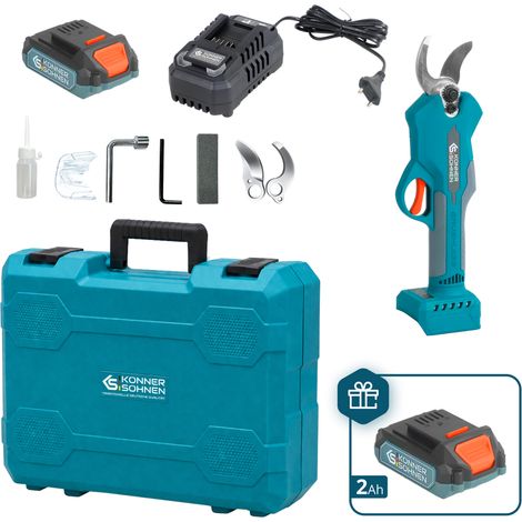 Sécateur électrique sans fil Könner & Söhnen KS CPS20V-32 CASE PLUS, 20V, Capacité de coupe 32 mm, Coffret de transport (1/5)