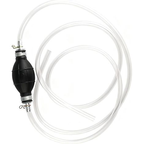 Pompe manuelle à essence, 2 m, à siphon, pompe de transvasement, pompe à essence, pompe d'aspiration, pompe à huile avec pinces métalliques pour pompe diesel, eau, liquide, aquarium (1,2 m）