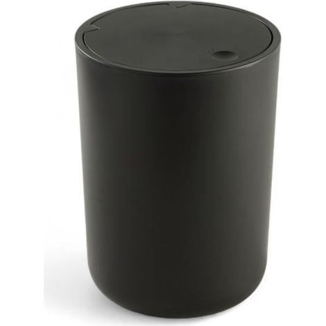 Today Moderne schwarze Mülltonne 8,5 L mit Druckdeckel (1/3)