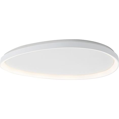 Lotus Plafoniera a LED 48W 3000K Bianco - Lampada da soffitto asimmetrica moderna IP20 CRI80 dimmerabile - Rossini Group (1/5)