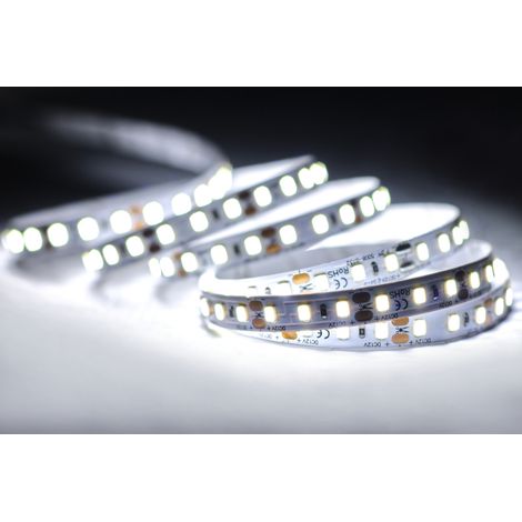 HQS-6W-60LED-NW-12V-5m: Professioneller LED-Streifen 6W/m, 12V, 60LEDs 2835 neutralweiß, 4000K, IP33