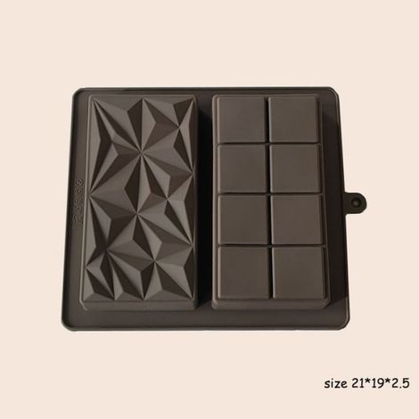 Moule Silicone Chocolat - - 2 Formes - 21x19x2.5 cm - Flexible et Durable (1/5)