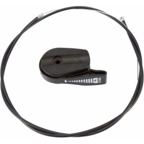 Câble d'accélérateur pour tondeuse à gazon Universel 65 '' Commande de remplacement de câble d'accélérateur Kit pour kit de poignée pour tondeuse à gazon Pièces de tondeuse à gazon GXV160 (Noir)-- (1/4)