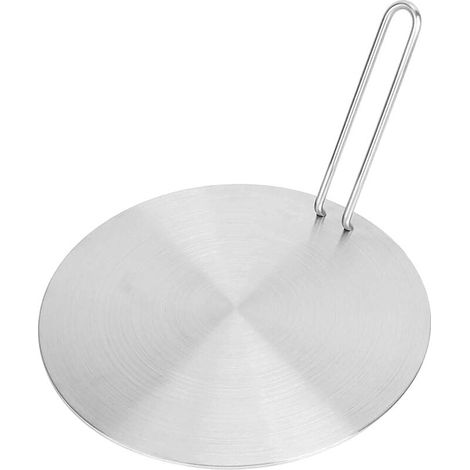 Adaptateur Induction, 24cm Diffuseur de Chaleur Disque Adaptateur Plaque de Diffusion de Chaleur en Acier Inoxydable Convertisseur Gaz Cuisinière à Induction