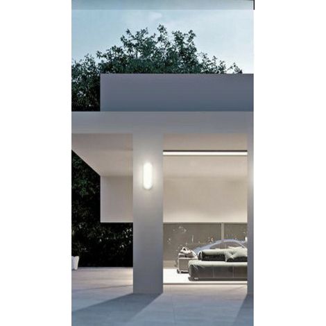 TrAdE Shop Traesio - Applique Muro Led 18w Plafoniera Giardino Tartaruga Ip65 6500k 3000k 4000k Es51 - -Bianco Naturale      - (1/2)