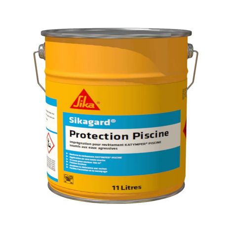 Revêtement piscine Sikagard 11L – Protection hydrofuge pour mortier silico-marbreux – Limite algues et taches – Prêt à l'emploi (1/2)