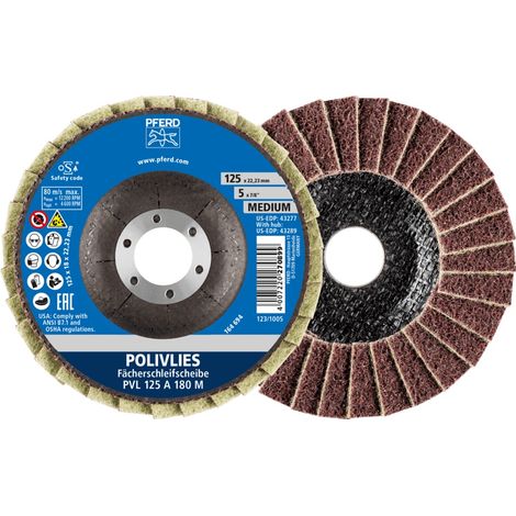 PFERD Fächerscheibe POLIVLIES Ø 125 mm Körnung mittel ( 4000842604 ) (1/5)